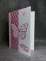 Preview: Grußkarte Geburtstag Schmetterling handgemacht